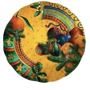 Gien Seasons Greeting 2000 Collector Plate Christmas Joyeuses Fetes France